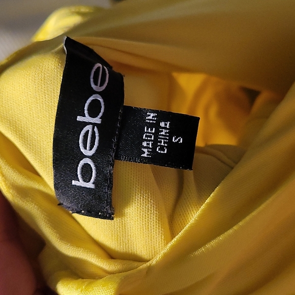 BEBE yellow dress Size Small - Picture 10 of 13